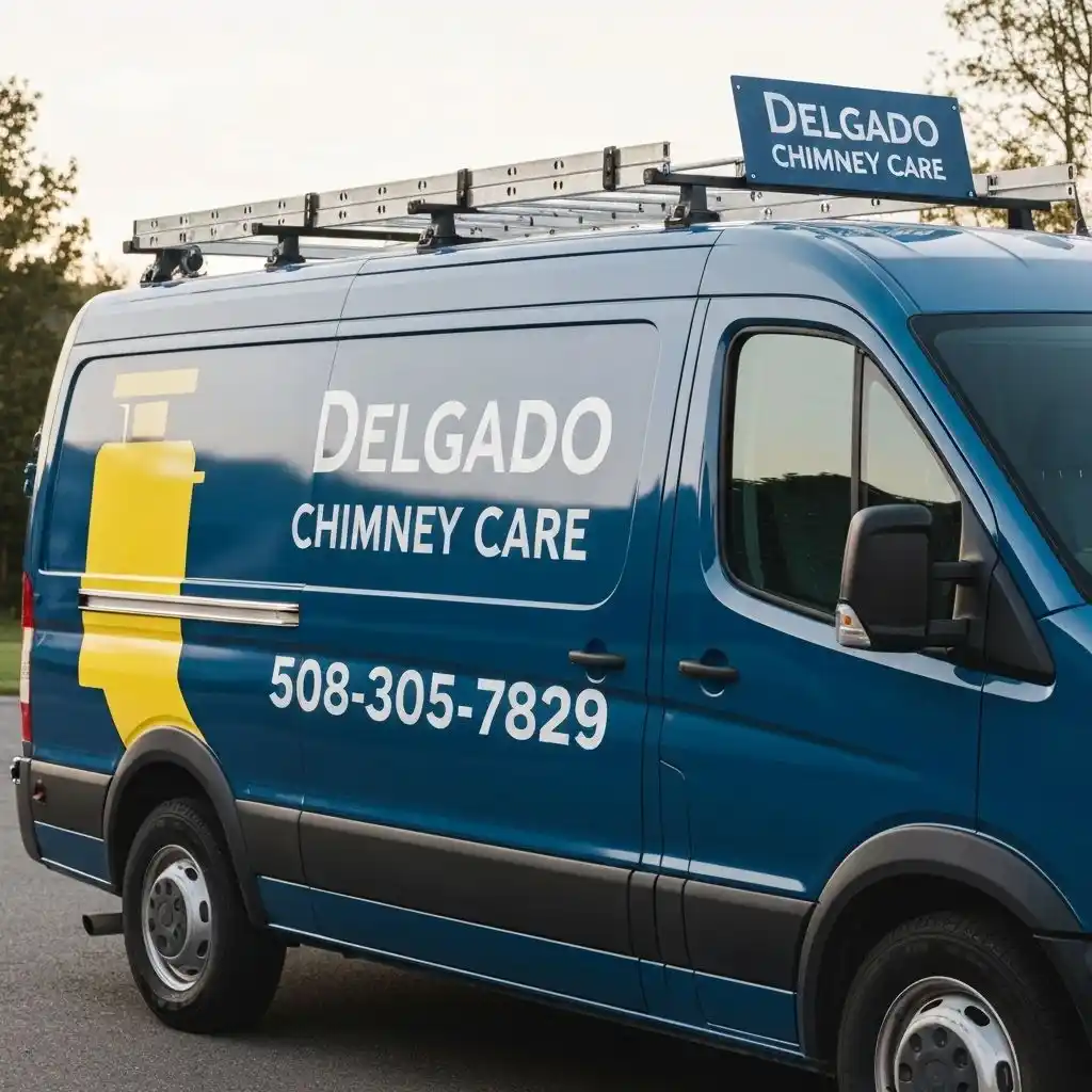 Delgado Chimney Care service vehicle ready for chimney sweep appointments in Boston